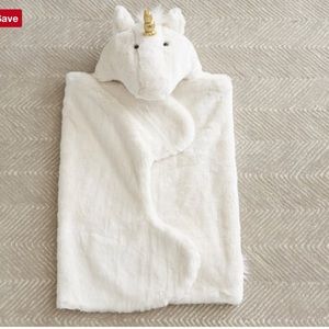 Unicorn hooded blanket RARE! PB kids